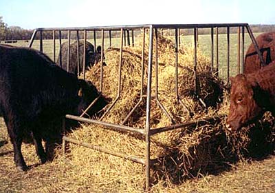 Orange Ox - Orange Ox  - Hay Conserver Bale Feeder - Good for Cows, Bulls, Horses and nore!